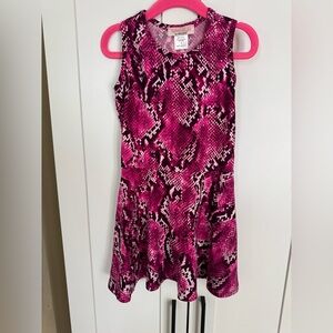 Tweenstyle Girls Size 4 Pink Snakeskin Dress Sleeveless